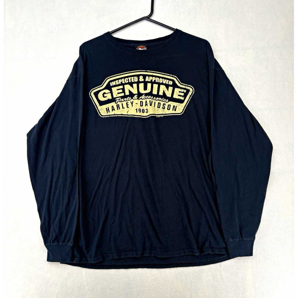 Harley-Davidson Genuine Hillbilly Gatlinburg TN Black Long Sleeve T-Shirt Men XL
